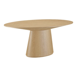 Otago Oval Dining Table in Natural Oak Finish