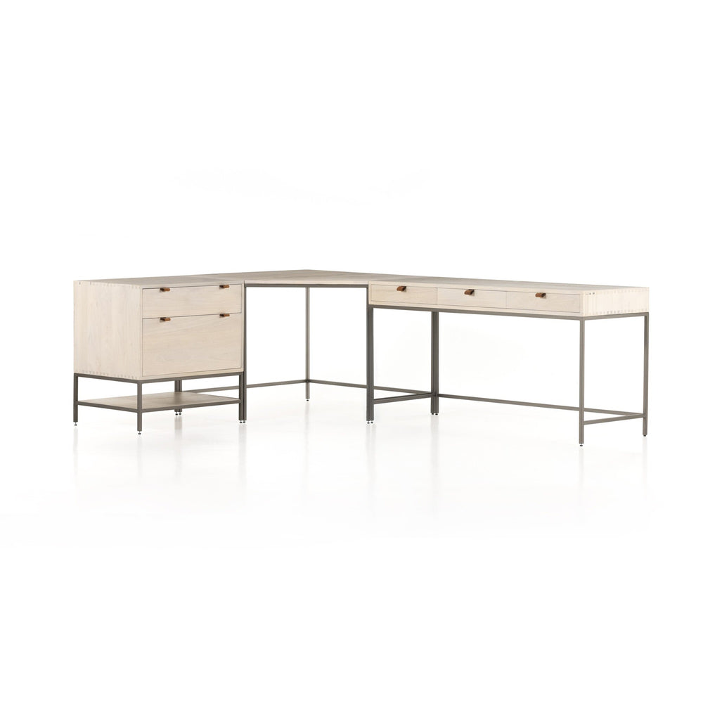 Trey Desk System - Dove Poplar
