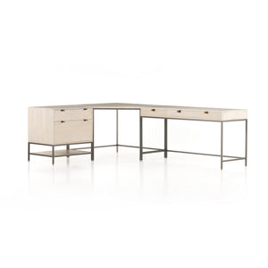Trey Desk System - Dove Poplar