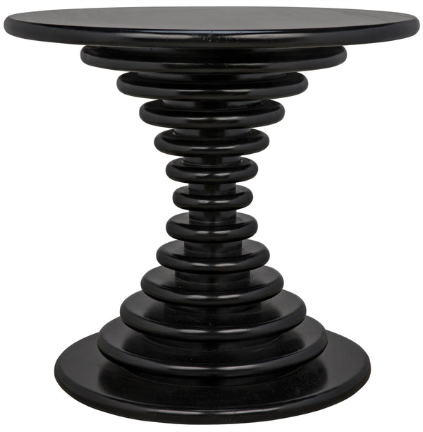 Scheiben Side Table, Hand Rubbed Black