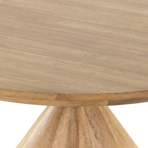 Bibianna Dining Table In Smoked Honey In Blush