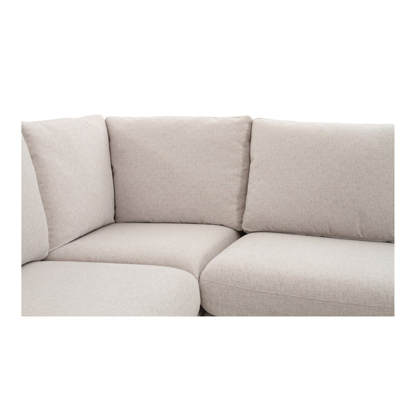 Moe's Fable Slipcover U-Shape Dining Banquette 154" Beige
