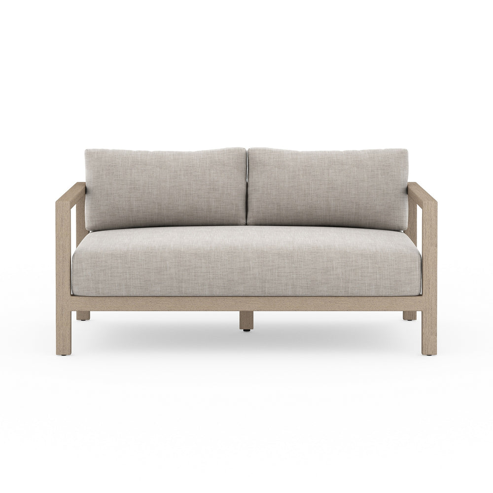 Sonoma Outdoor Sofa In 60" In Brown/Stone Grey