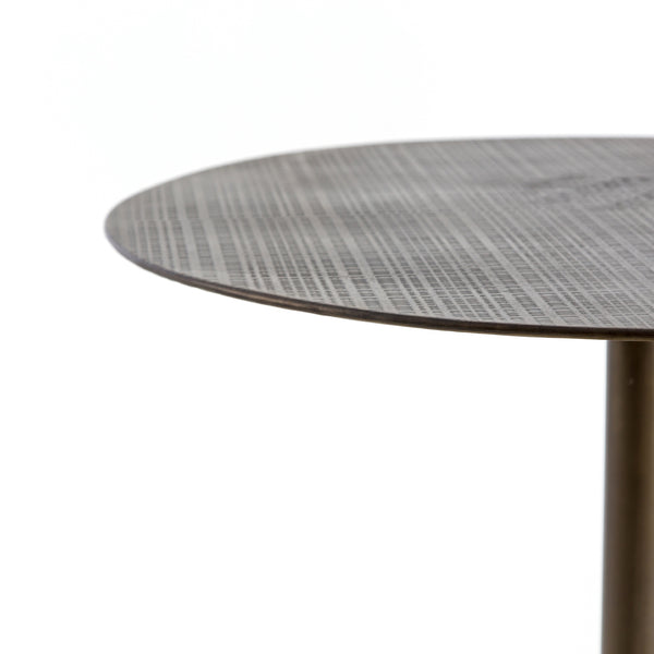 Fannin Bar Table In Acid Aged Brass In Bar