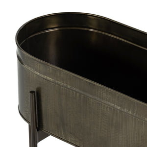 Jed Large Planter In Weathered Brass
