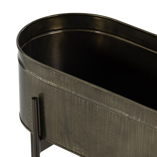 Jed Large Planter In Weathered Brass