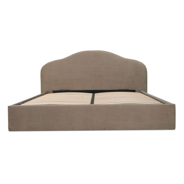 Moe's Maggie King Storage Bed in Taupe