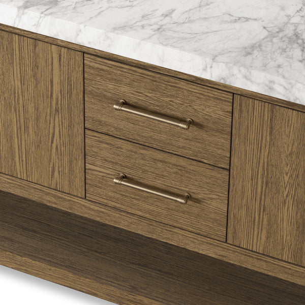 Anthem Double Vanity - Washed Natural Veneer