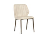 CLINTON DINING CHAIR - BRONZE - BRAVO CREAM