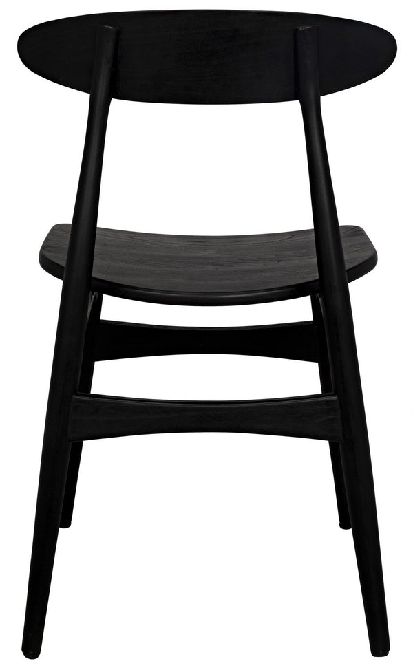 Surf Chair in Charcoal Black Sungkai/Mindi Wood