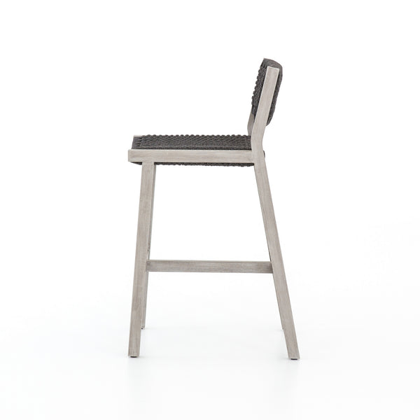 Delano Outdoor Bar Stool-Grey