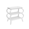 THREE TIER SIDE TABLE IN MATTE WHITE LACQUER