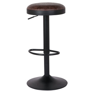 Juno Gaslift Bar Stool In Vintage Coffee Brown