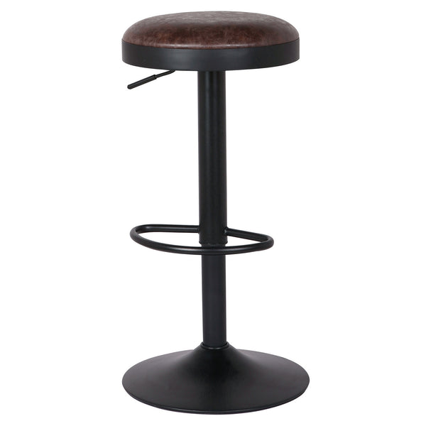 Juno Gaslift Bar Stool In Vintage Coffee Brown