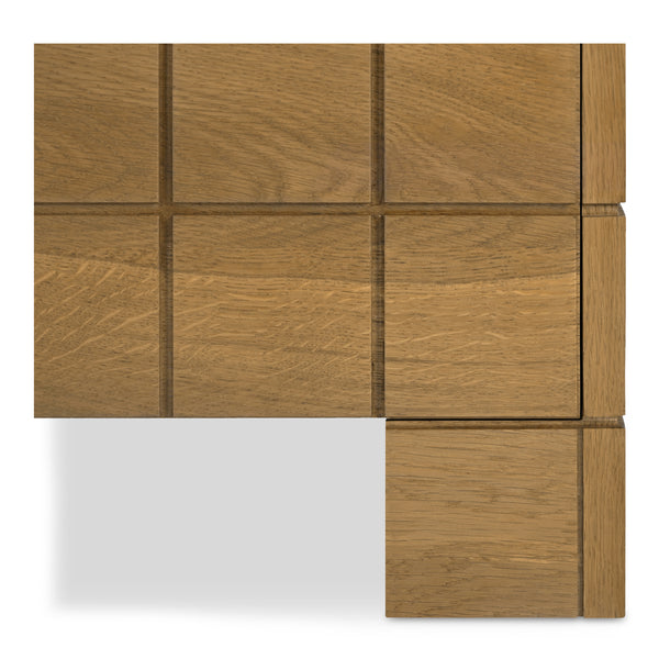 Moe's Gia Nightstand in Brown Oak Finish