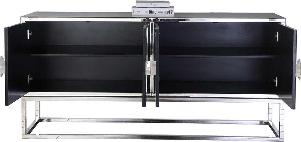 Grace Sideboard/Buffet In Mirrored/Chrome Base