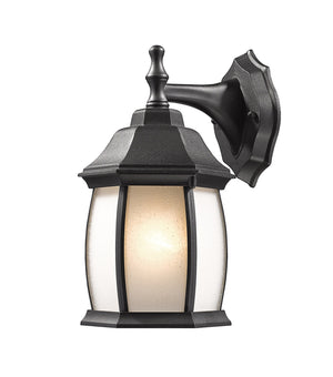 Waterdown 1 Light Outdoor Wall Light in Black Finish