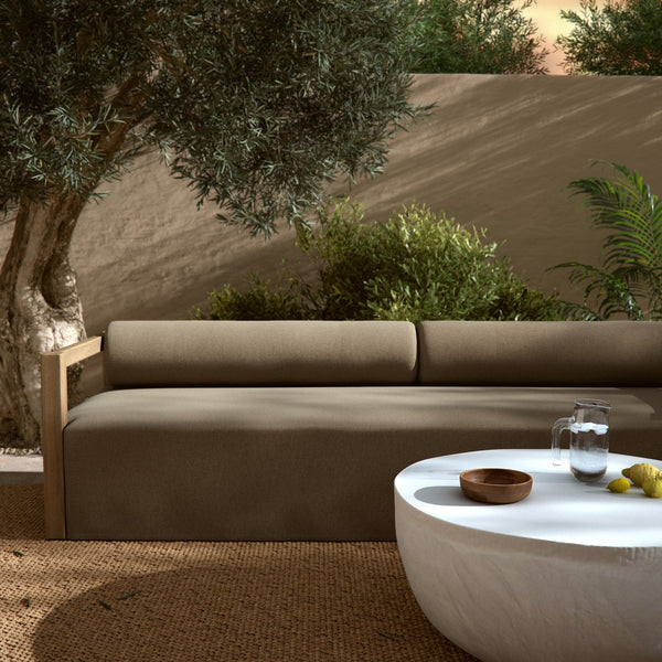 Laskin Outdoor Sofa-106" - Alessi Fawn