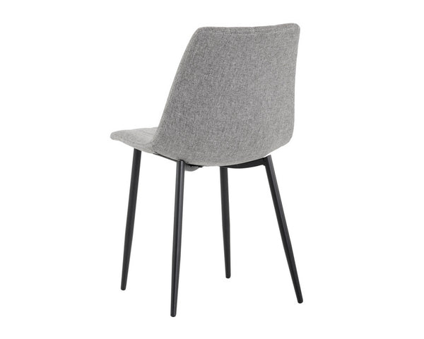 Drew Dining Chair - Black - Light Grey