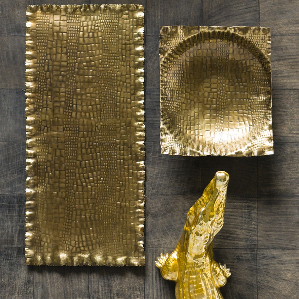 Crocodile 37" Rectangle Platter