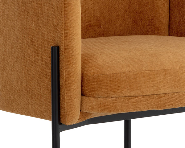 RICHIE DINING ARMCHAIR - BLACK - DANNY AMBER
