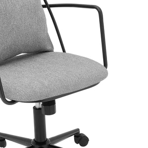 Edison Fabric Office Chair In Strata Gray