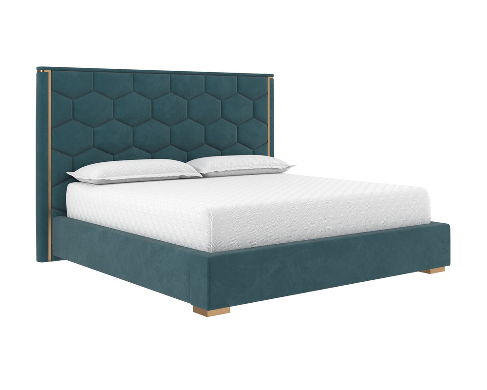 ALISHA BED - KING - MEG DUSTY TEAL