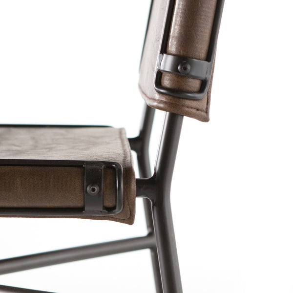 Wharton Stool In Distressed Brown In Counter