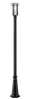 Abbey 1 Light Outdoor Post Light in Black Finish