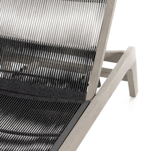 Julian Outdoor Chaise Lounge In Grey
