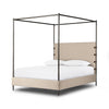 Anderson Canopy King Bed - Palm Ecru