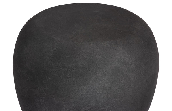 River Stone Side Table, Charcoal Stone