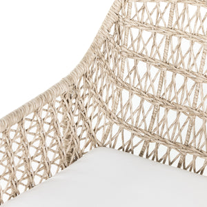 Bandera Dining Chair W/ Cushion In White