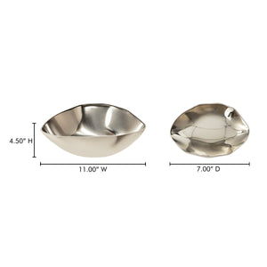 Moe's Forde Decorative Bowl in Silver