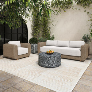 Soma Outdoor Accent Chair with Natural Wicker