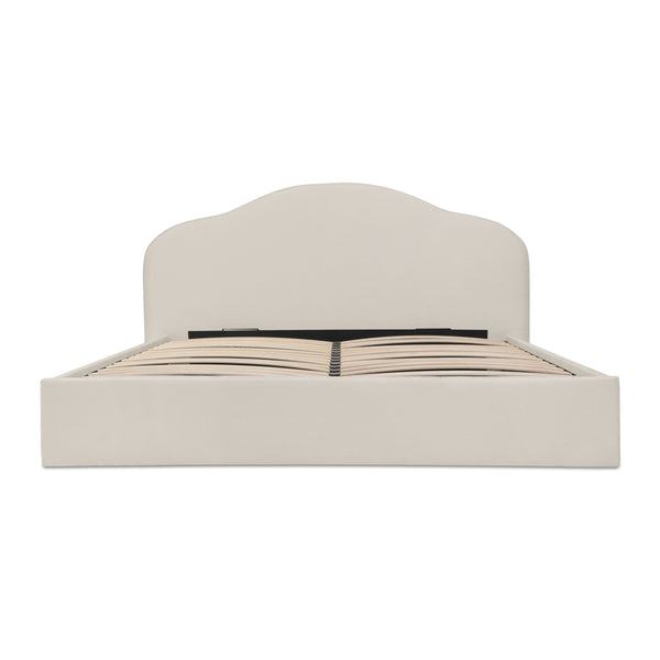 Moe's Maggie Queen Storage Bed in Cream