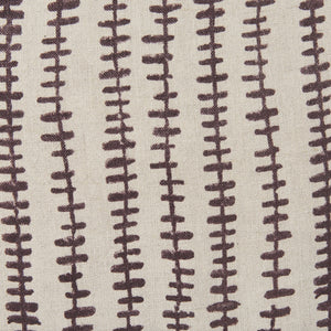 Jenna Beige w/ Merlot Print Linen Square Decorative Pillow Cover