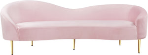 Bradford Sofa In Pink Velvet
