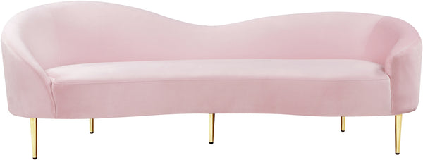 Bradford Sofa In Pink Velvet