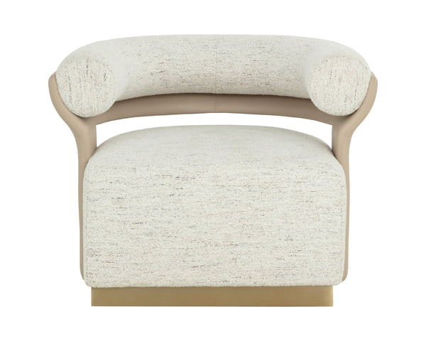 OLIDA SWIVEL LOUNGE CHAIR - HAILEY MOON / NAPA BEIGE