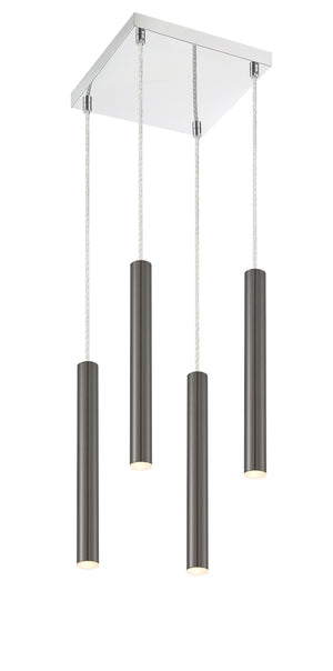 Forest 4 Light Island/Billiard in Chrome Finish