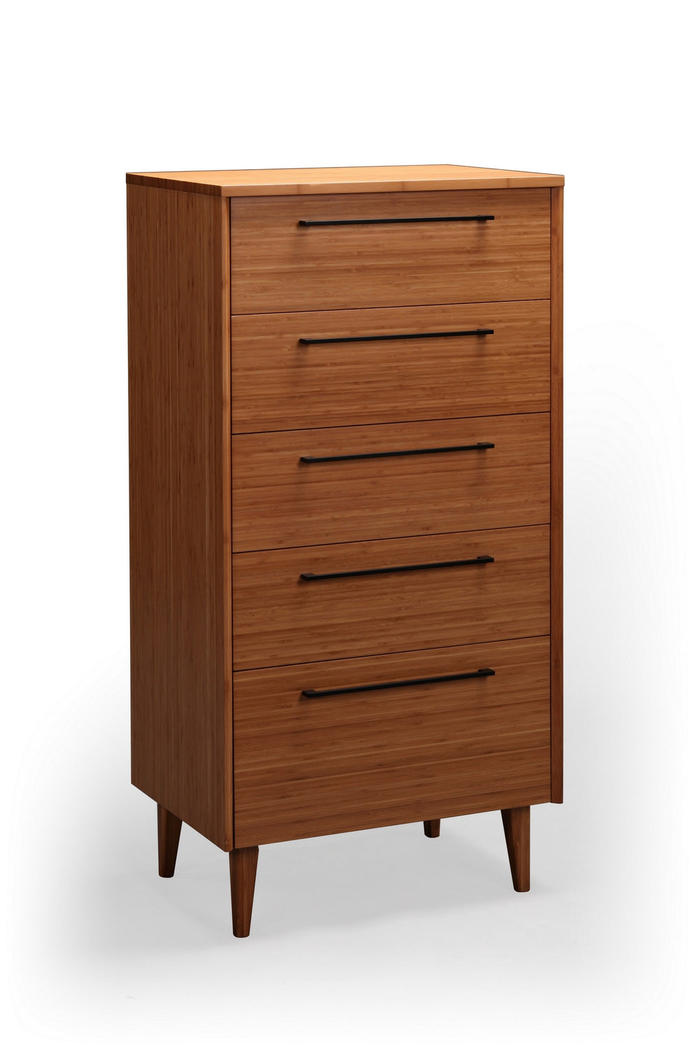 Caramelized Sienna Five Drawer Chest