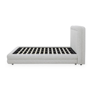 Moe's Tory Queen Bed Pebble Upholstered