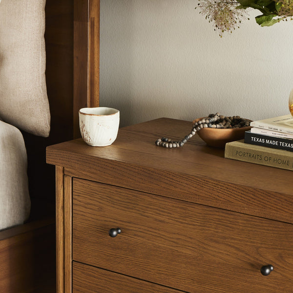 Roark Nightstand - Amber Oak Veneer