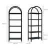 Moe's Eero Black Oak Bookcase with Arch Support