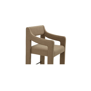 Moe's Elise Counter Stool in Ochre with Sloped Arms