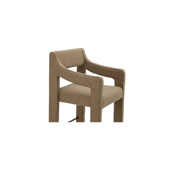 Moe's Elise Counter Stool in Ochre with Sloped Arms