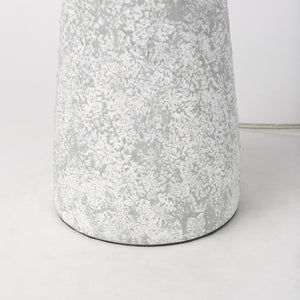 Julia 16.0L x 16.0W x 27.0H Gray Antique Painted Cement Table Lamp