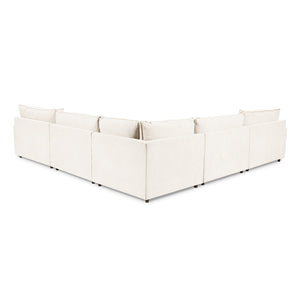 Caplan 6-Piece Modular Sectional w/ Ottoman in Elite-Ivory
