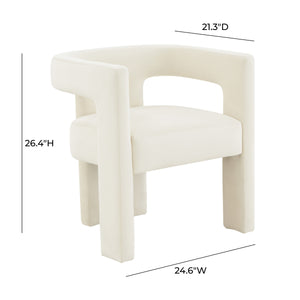 Sloane Cream Velvet Chair